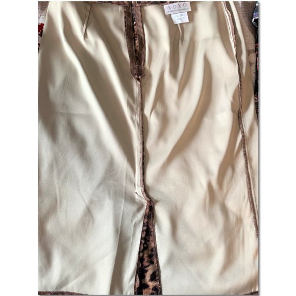 XOXO Leopard Print Pencil Skirt Size 7 EUC - Picture 10 of 10